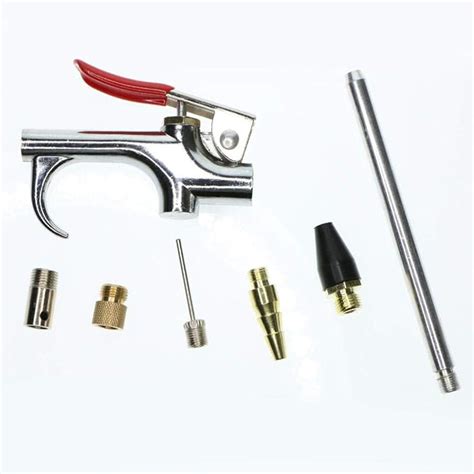 SLB® 7pc Air Blow Gun Kit Air Compressor Nozzle Tip Inflation Blower ...