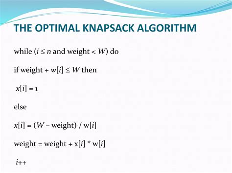 Image result for Knapsack Problem Algorithm