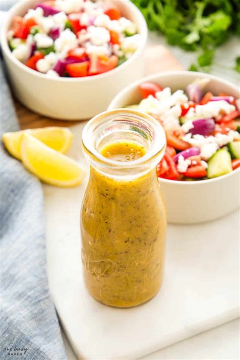 Greek Salad Dressing - The Busy Baker