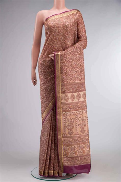 Pink Printed Silk Saree – Nalli Silk Sarees Pvt Ltd