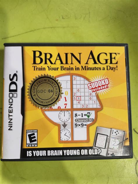 Brain Age [Gift From Nintendo - GDC:06] Precios Nintendo DS | Compara precios sueltos, CIB y nuevos