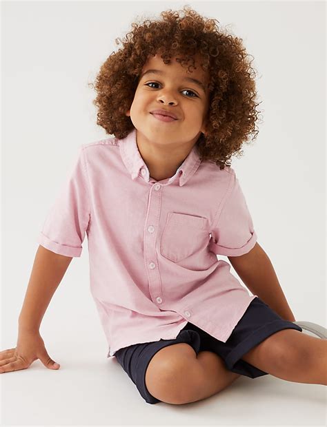 Buy Pure Cotton Oxford Shirt at Marks & Spencer