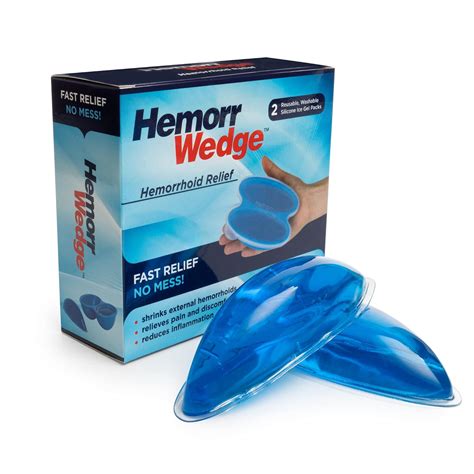 Hemorrwedge Hemorrhoid Treatment Ice Pack - Gel Freeze Pack, Pair with ...