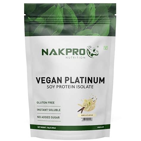 NAKPRO Vegan Soy Protein Isolate 90% | Raw, Pure, Natural & Vegetarian ...