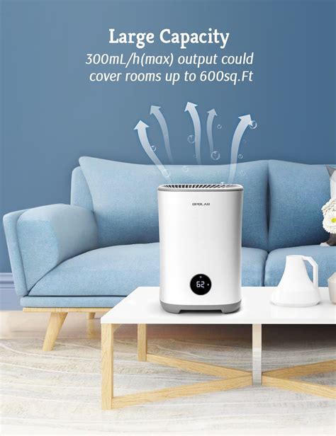 Buy Evaporative Humidifier for Bedroom, Mist-Free Top Fill Quiet ...