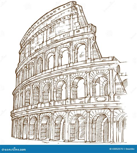 Colosseum Drawing Plan