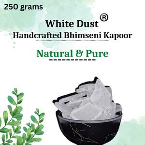 White Dust Handcrafted Pure Bhimseni Kapoor || 250 g of Pure Bhimseni ...