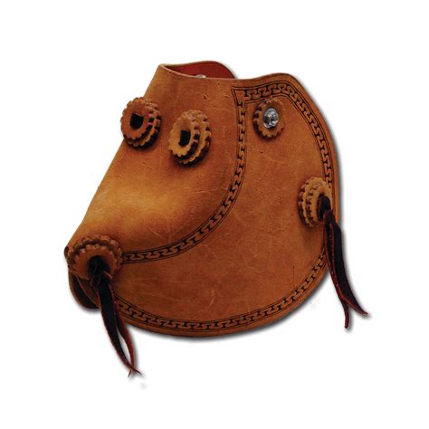 Dog Collar Leather Heavy Duty Padded Hand Tooled - Sazaar Tack