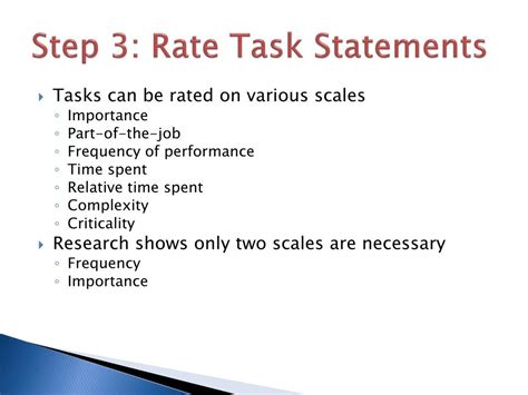 Image result for Rate Task Statement Example