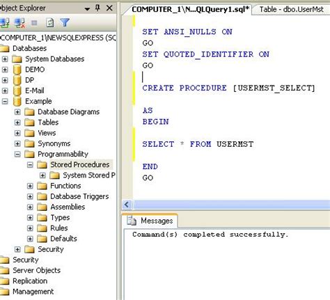 Image result for Create Stored Procedure in SQL Server