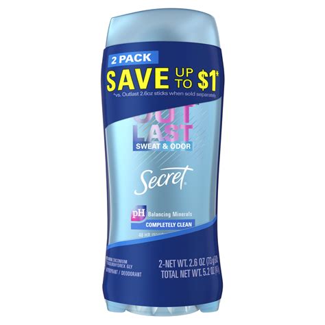 Secret Outlast Invisible Solid Antiperspirant and Deodorant Completely