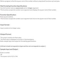 Write a Shell Script to Calculate the Square Root Using BC 的图像结果