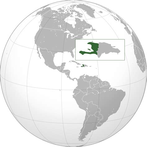 Location of the Haiti in the World Map