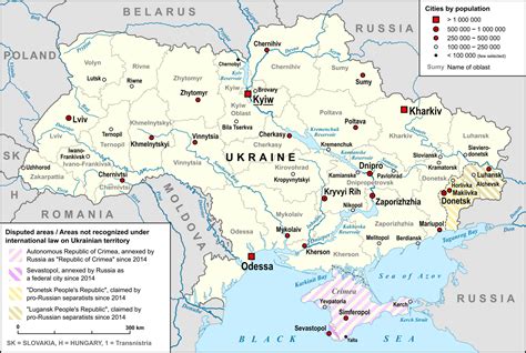 Ukraine Map - Guide of the World