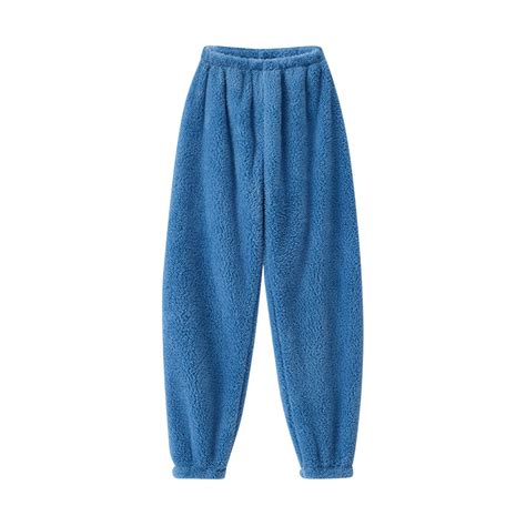 Women's Fleece Pajama Pants Fuzzy Comfy Warm Pajama Lounge Long Pants ...
