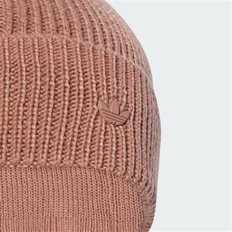 adidas Everyday Icons Beanie With Tonal Metal Trefoil - Pink | Free ...