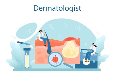 Concetto di dermatologo Specialista in dermatologia per il trattamento ...