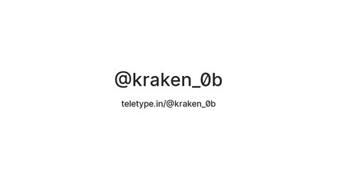 @kraken_0b — Teletype