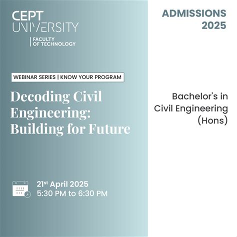 Decoding Civil Engineering: Building for the Future - Event - CEPT ...