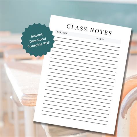 Image result for Course Notes Printable