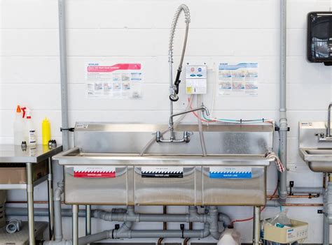 Image result for Three Compartment Sink Installation