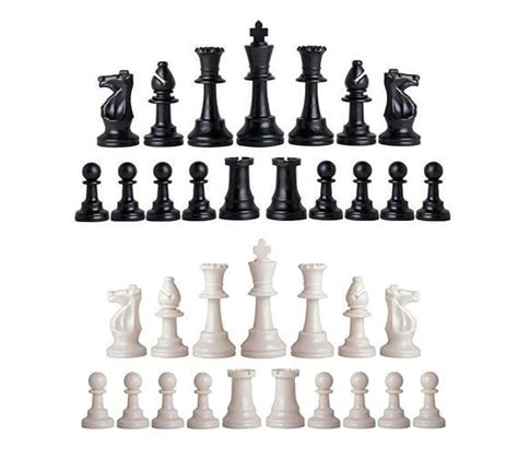 Buy UTE Chess Pieces Set of 32 Super Solid Plastic Chess Pieces, Chess ...