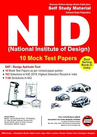 Buy NID Mock Test Series 2024-25 (As Per New B. Design Pattern) Book ...