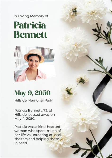 Image result for Sample Obituary