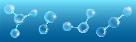Abstract molecular structure from shiny glass spheres. vector realistic ...
