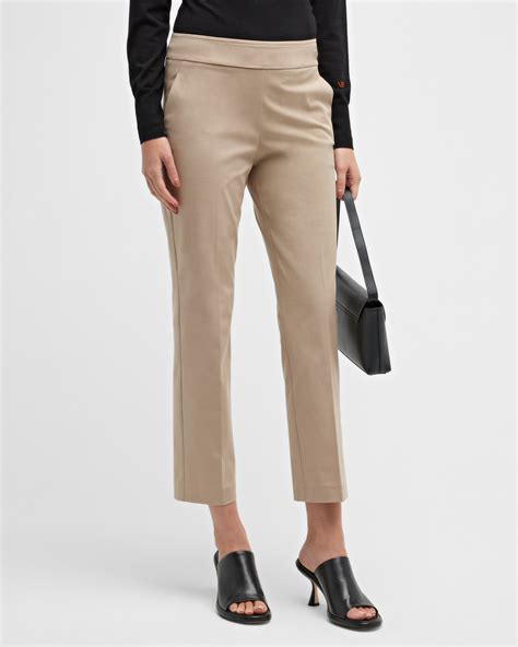 Skin Tamsyn Washable Silk Straight-Leg Pants | Neiman Marcus