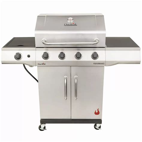 Char-Broil Performance Series 4-Burner Gas Grill with Soft Cover ...