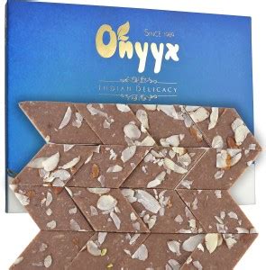 Onyyx Chocolate Kaju Katli - (Kaju Barfi / Burfi, Indian Mithai ...