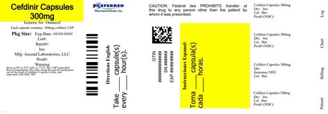 CEFDINIR CAPSULES, USP 300 mg Rx only To reduce the development of drug ...