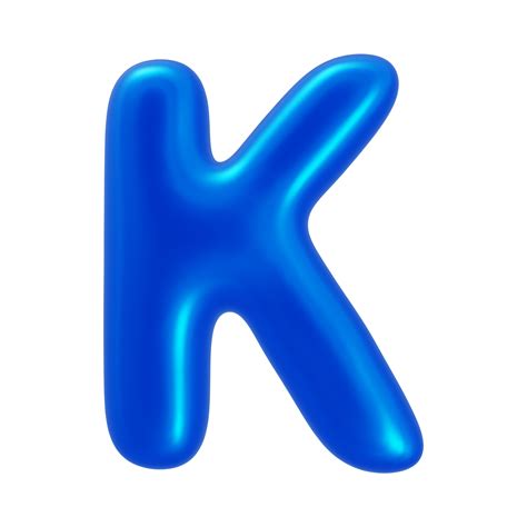 Blue Letter K