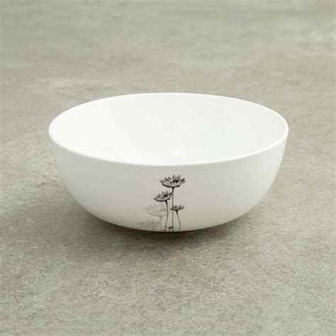 Buy Floral Print Bone China Serving Bowl from Home Centre at just INR 899.0