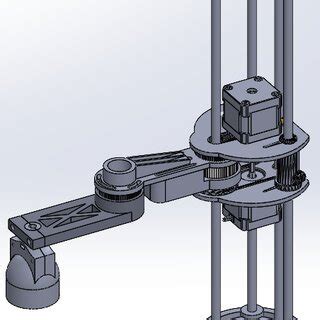 Robot Arm SolidWorks Simulation 的图像结果