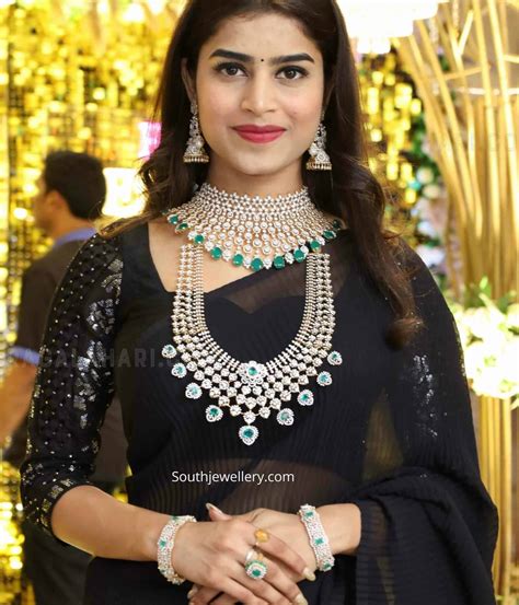 Bridal diamond jewellery set - Indian Jewellery Designs