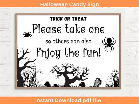 Halloween candy svg halloween sign svg trick or treat svg candy sign ...