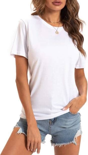 White T Shirt Women - Buy White T Shirt Women online at Best Prices in ...