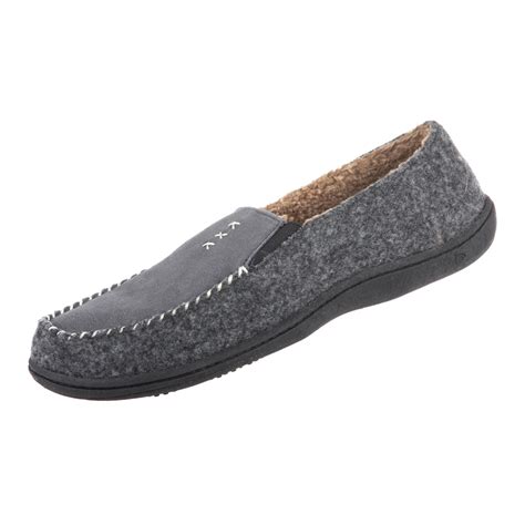Acorn Men's Crafted Moc Slipper - Grey | Discount Acorn Mens Slippers ...