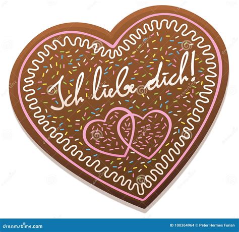 Ich Liebe Dich Calligraphy Hand Lettering In Red Background. I Love You ...