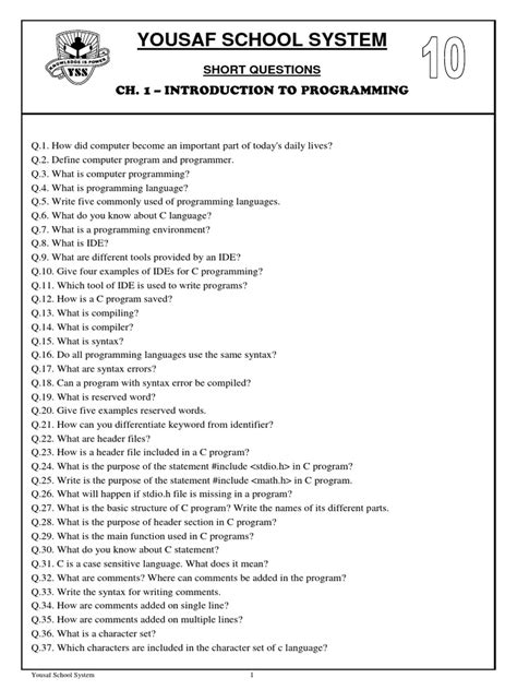 Class 10 Computer Chapter 1 的图像结果