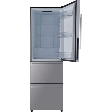 Buy Galanz 12.4-Cu. Ft. 3-Door Bottom Mount Refrigerator, Stainless ...