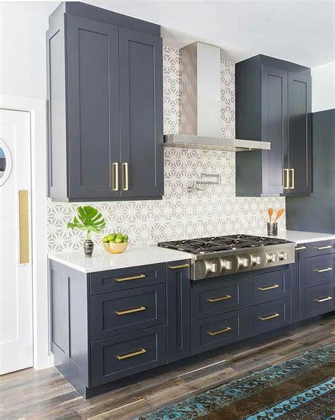 Dark Navy Kitchen Cabinets - Kitchen Info