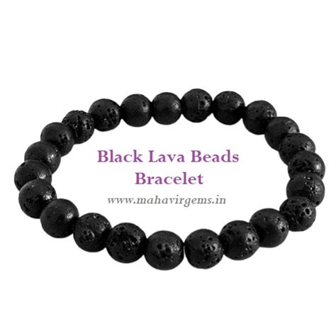 Black Lava Bracelet-01 – Natural Lava Beads Astrological Bracelet ...