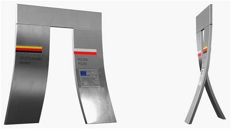 Poland Germany Border Gate 3D Model - TurboSquid 2007464