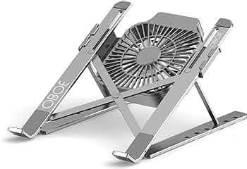 Oboe Aluminium Laptop Stand Six Level Adjustable Height with Cooling ...