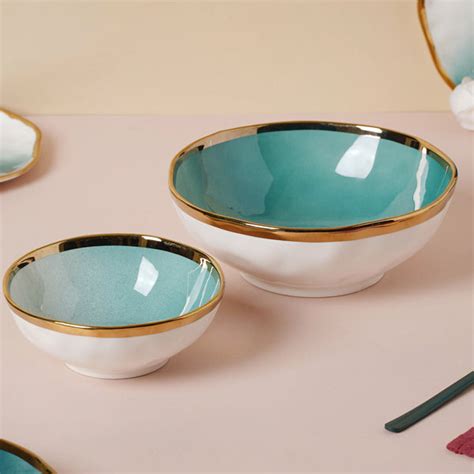Green Ombre 21 Piece Dinner Set For 6