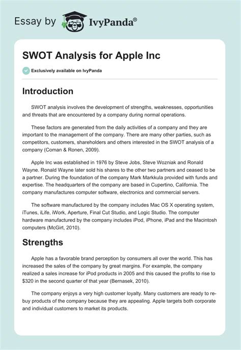 Image result for SWOT Paper Example