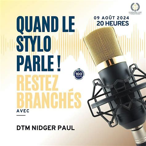 COURS INTENSIFS sur la prise de parole en public par Nidger PAUL, Laval ...